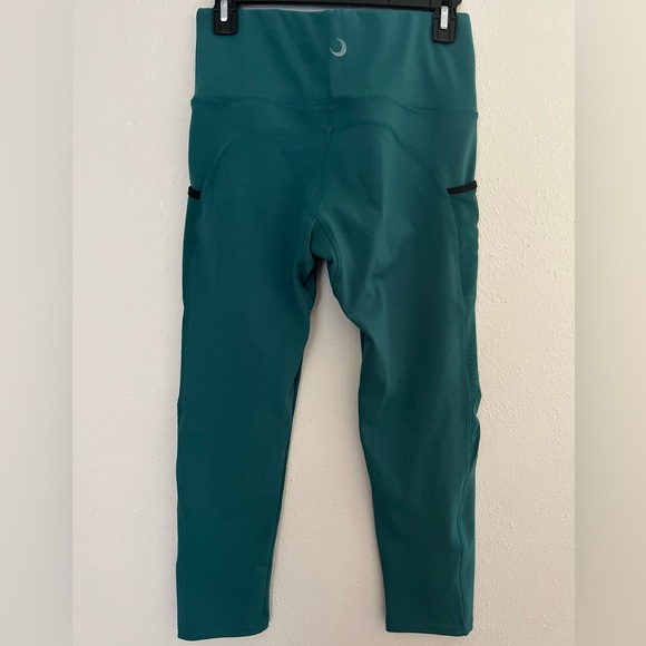BSP active teal high rise 7/8 leggings with mesh side pockets women’s sz large - Picture 9 of 9